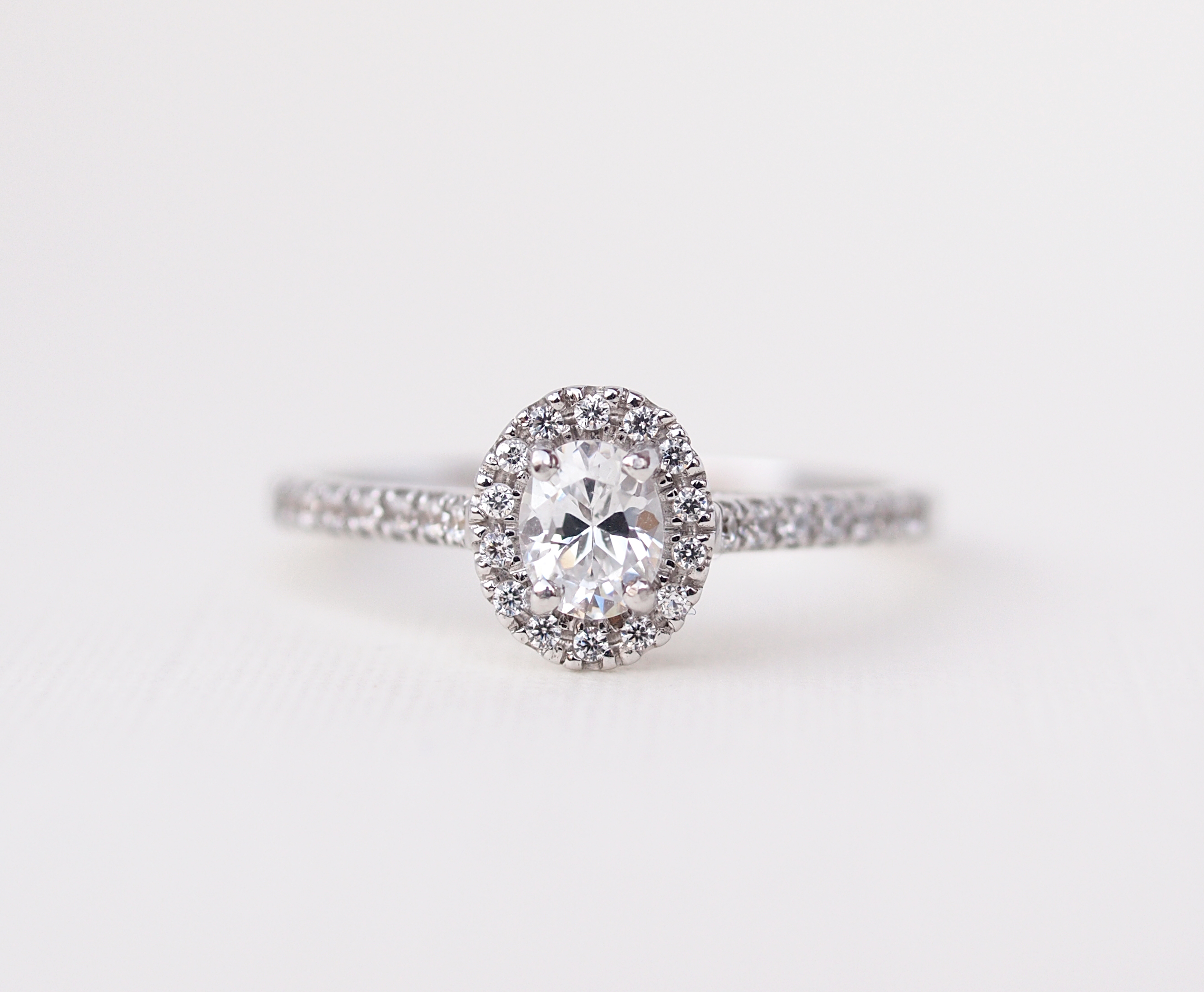MIA – Oval Cut Diamond Halo Engagement Ring | | Arah James
