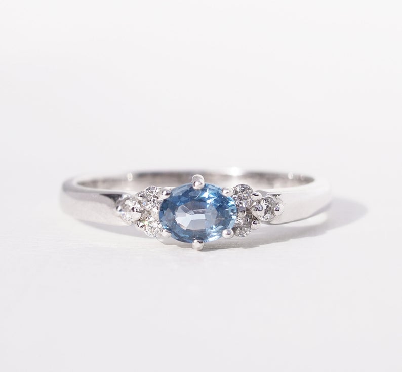 AGATHA – Skinny Sapphire Diamond Ring | | Arah James
